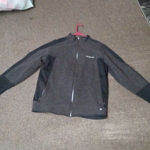 A Columbia full zip jacket grey and black size XL